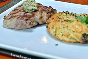 Bife ancho manteiga chimichurri